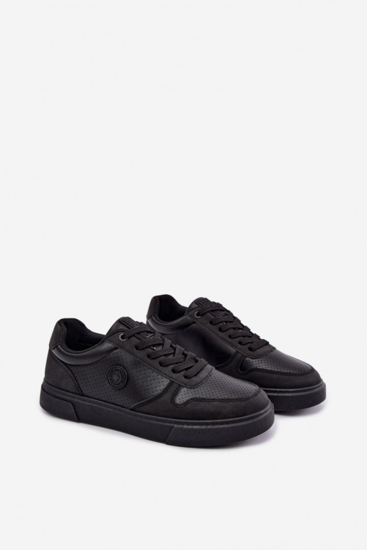 sneakers model topánky pre mužov Big Star UU174327 v čiernej farbe