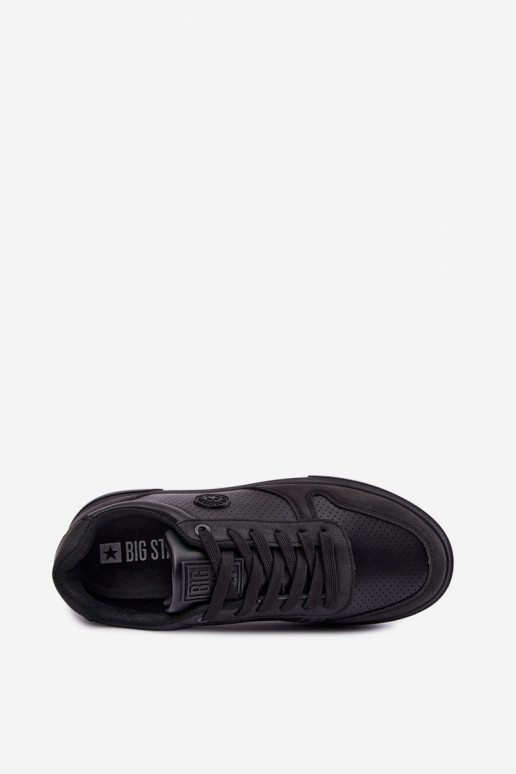 sneakers model topánky pre mužov Big Star UU174327 v čiernej farbe