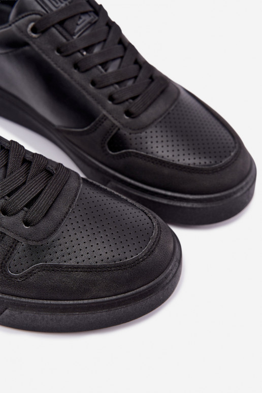 sneakers model topánky pre mužov Big Star UU174327 v čiernej farbe