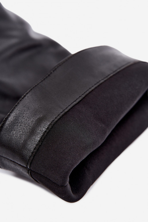 Nazúvacie dlhé topánky s podpätkami čierne Caldira