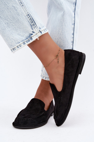 Dámske mokasíny v čiernej farbe Mireliah 2