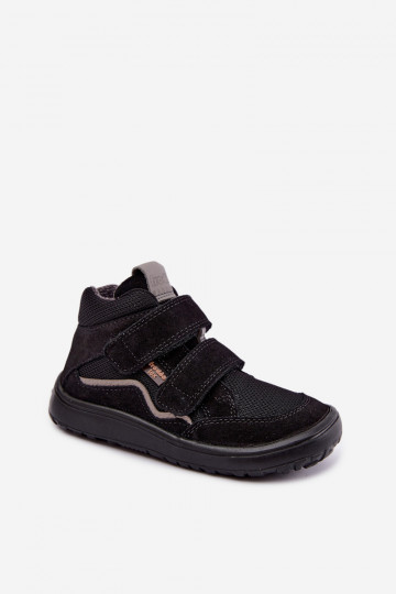 Semišová detská obuv Barefoot Froddo G3110266-20 čiernej farby