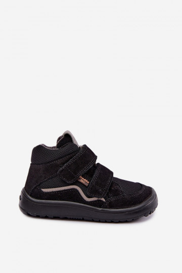 Semišová detská obuv Barefoot Froddo G3110266-20 čiernej farby 2