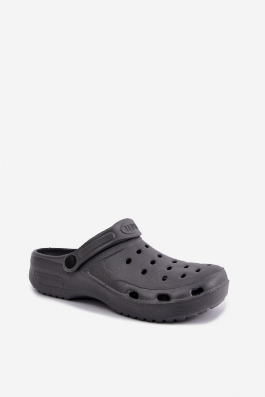 Sivé ľahké pánske šľapky Adriah