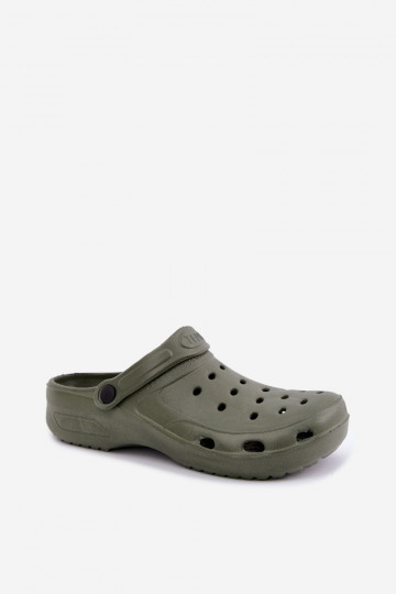 Khaki ľahké pánske šľapky Adriah