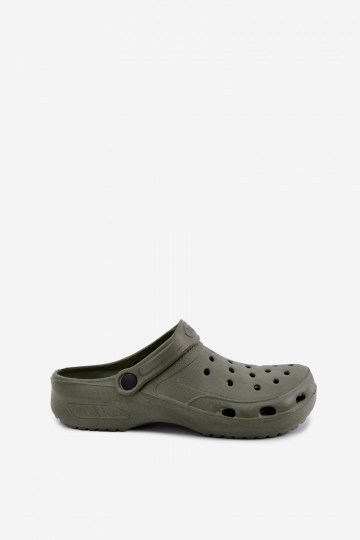 Khaki ľahké pánske šľapky Adriah 2