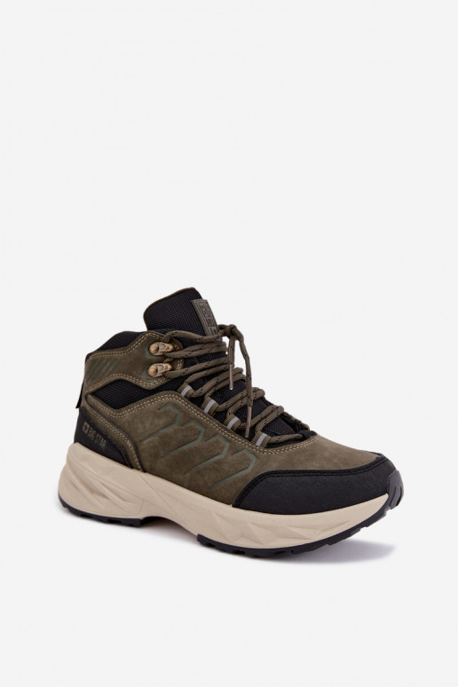 Dámske turistické topánky Big Star UU274804 khaki farby