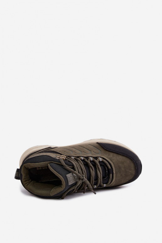 Dámske turistické topánky Big Star UU274804 khaki farby