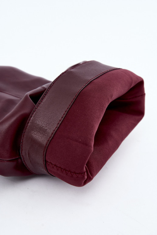 Slouchy členkové topánky na podpätku v bordovej farbe Gelra