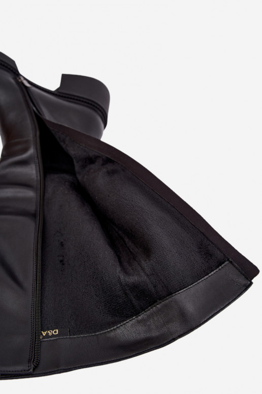 Otepľované dámske kožené čižmy Klocke D&A MR62-9051 čierne