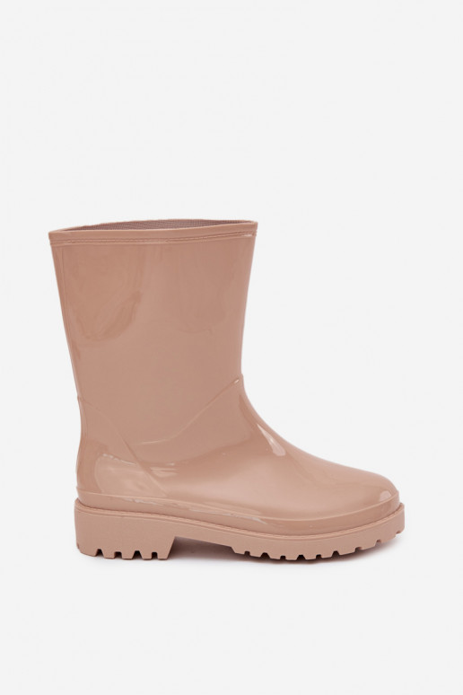 Dámske gumové topánky v pieskovej farbe Elvara