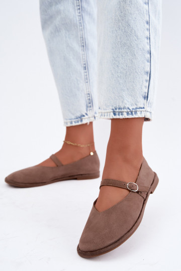 Barefoot typ baleríny so strapcami v hlinenej farbe Rhoselle 2
