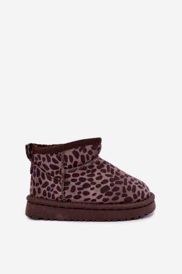 Detské snehové čižmy s leopardím vzorom Snoelle 2