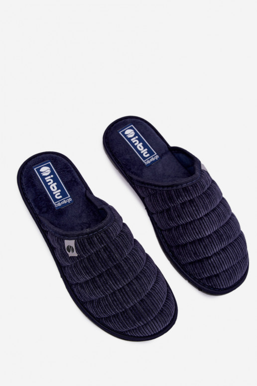 Tmavomodré pánske šľapky Inblu 91000034