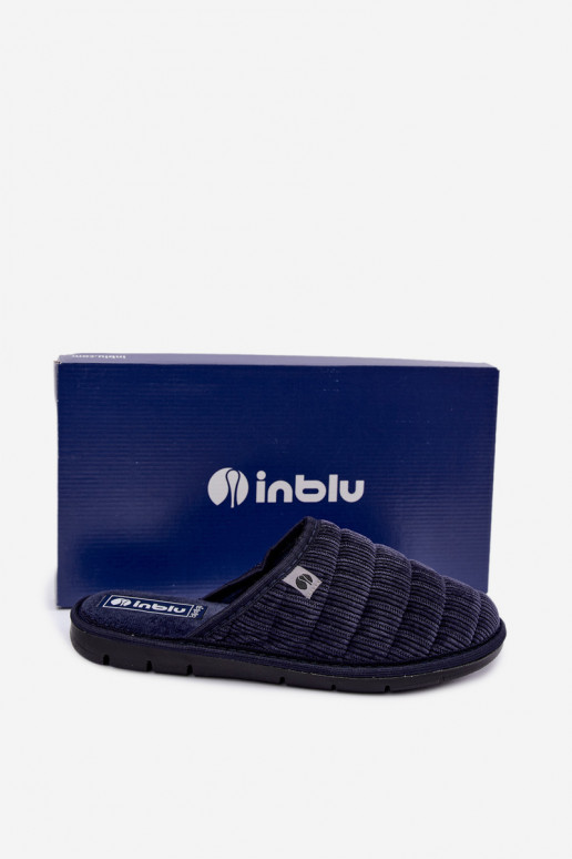Tmavomodré pánske šľapky Inblu 91000034
