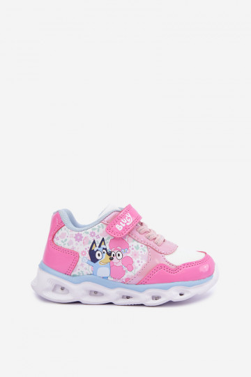 Detské tenisky Bluey s trblietavou podrážkou 8704215 v ružovej farbe 2