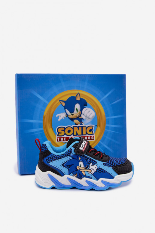 Chlapčenské tenisky Sonic s trblietavou podrážkou 8702946 v tmavomodrej farbe