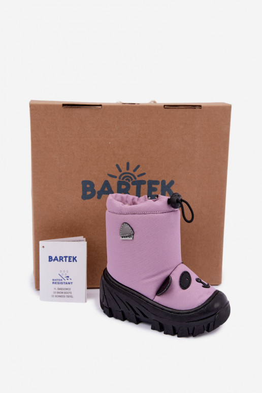 Detské snehule z vodoodolného materiálu Bartek 11045801 vo fialovej farbe