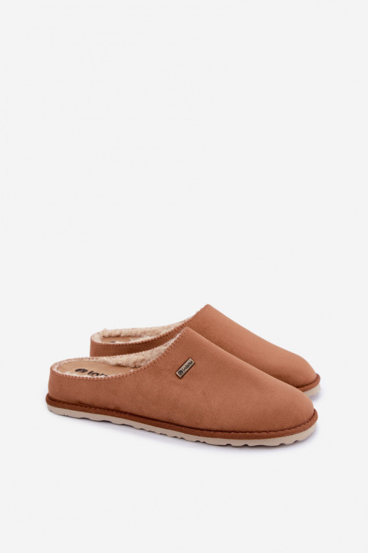 Dámske domáce papuče Inblu CS000034 v hnedej farbe
