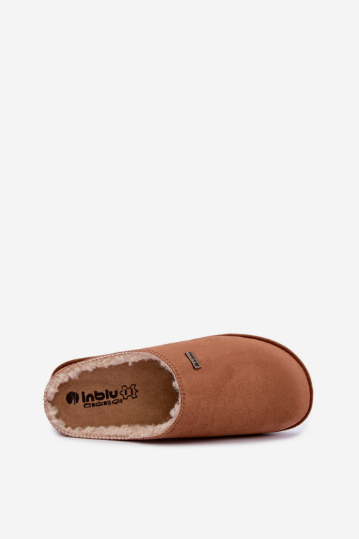 Dámske domáce papuče Inblu CS000034 v hnedej farbe