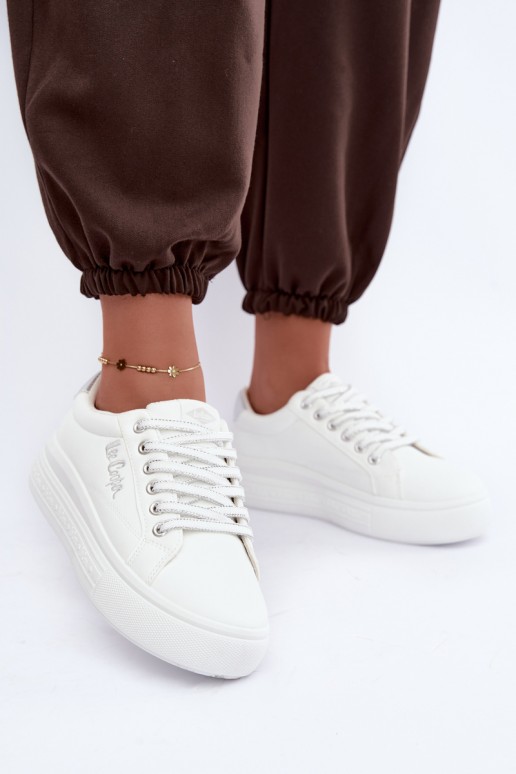 tenisky na platforme Lee Cooper LCJ-26-44-4561 v bielej farbe