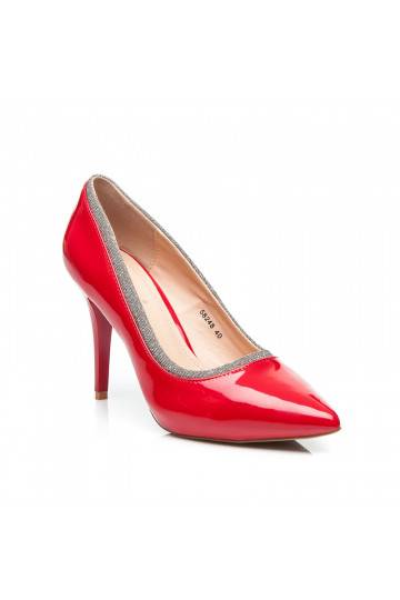 Topánky - GLOSSY Red 58248R / S1-35P  - 1 2