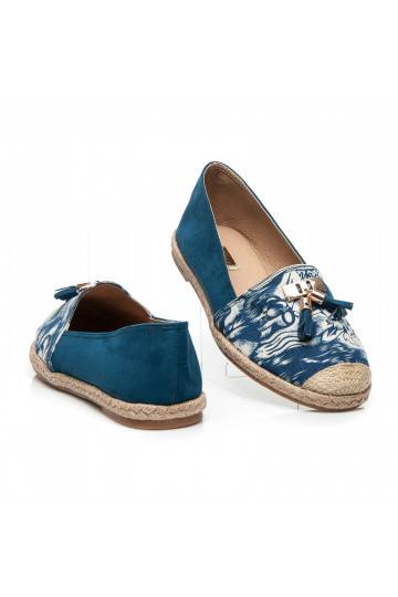 Espadrilky "Jeans Blue Suede" BL22-520BL  - 5
