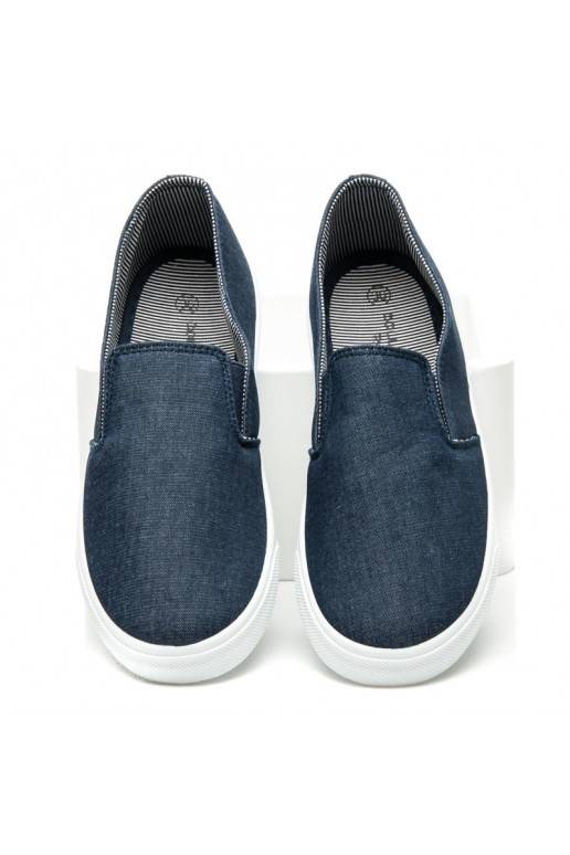 Džínové Slip On topánky DD371H.BL