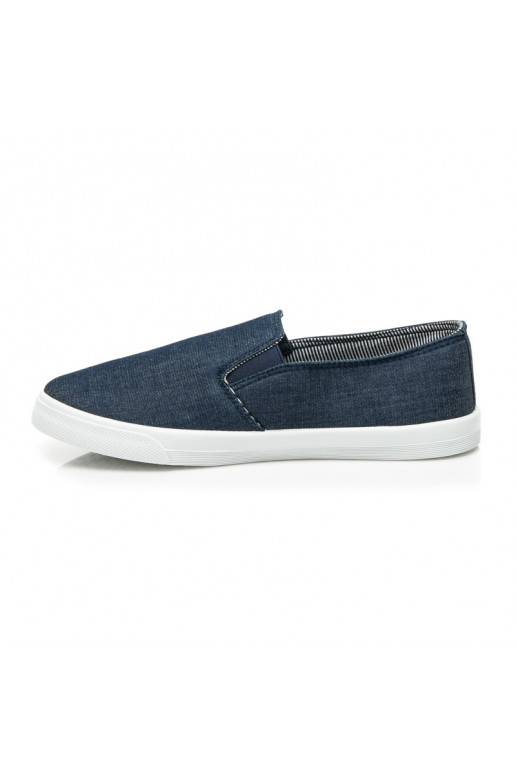 Džínové Slip On topánky DD371H.BL