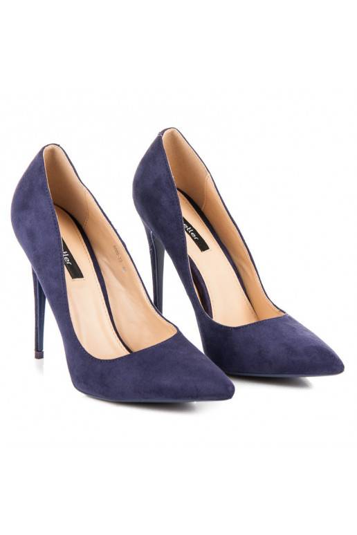 Indigové topánky na vysokom opätku od BETLER 5005-33D.PU  - 3 Indigové topánky na vysokom opätku od BETLER 5005-33D.PU  - 3