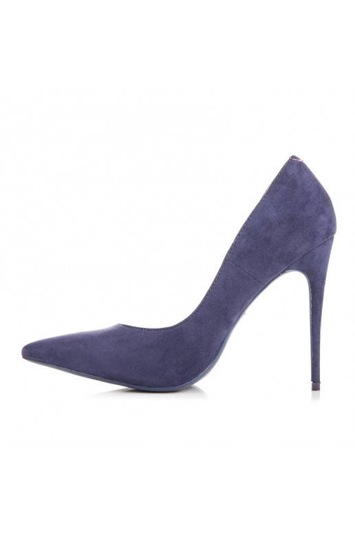 Indigové topánky na vysokom opätku od BETLER 5005-33D.PU  - 4 Indigové topánky na vysokom opätku od BETLER 5005-33D.PU  - 4