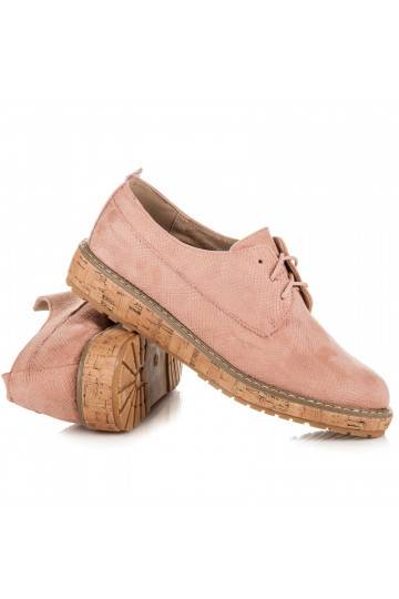 VICES ružové členkové čižmy s korkovou podrážkou 7152-20P  - 1