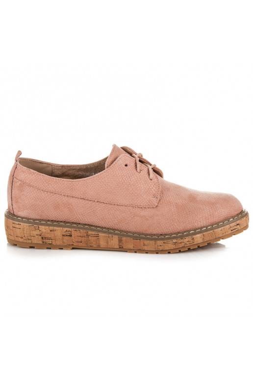 VICES ružové členkové čižmy s korkovou podrážkou 7152-20P  - 3