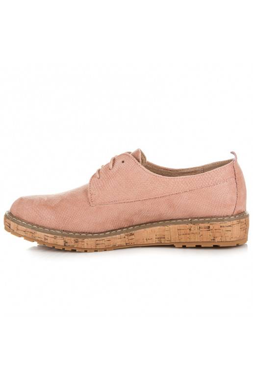 VICES ružové členkové čižmy s korkovou podrážkou 7152-20P  - 4