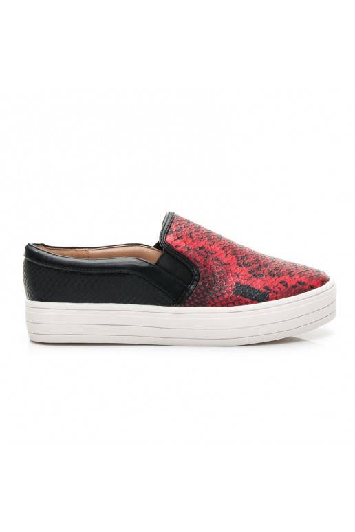 Hrubozrnné Slip On topánky Q33-19R /S1-2P