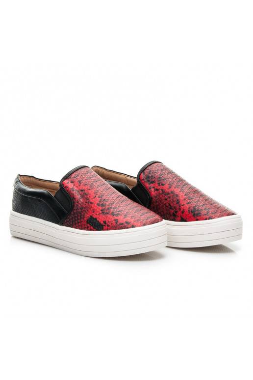 Hrubozrnné Slip On topánky Q33-19R /S1-2P