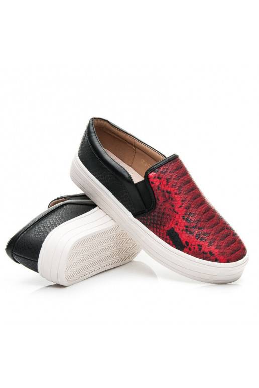 Hrubozrnné Slip On topánky Q33-19R /S1-2P