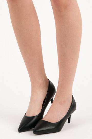 Čierne topánky s mini opätkami 123-3B  - 6