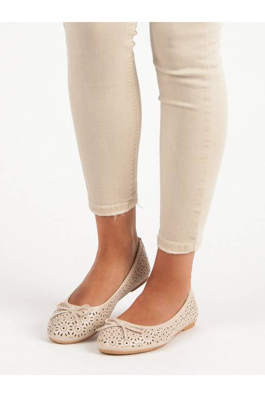 Béžové balerínky Diamantique Sun Ornaments 9988-139BE  - 1
