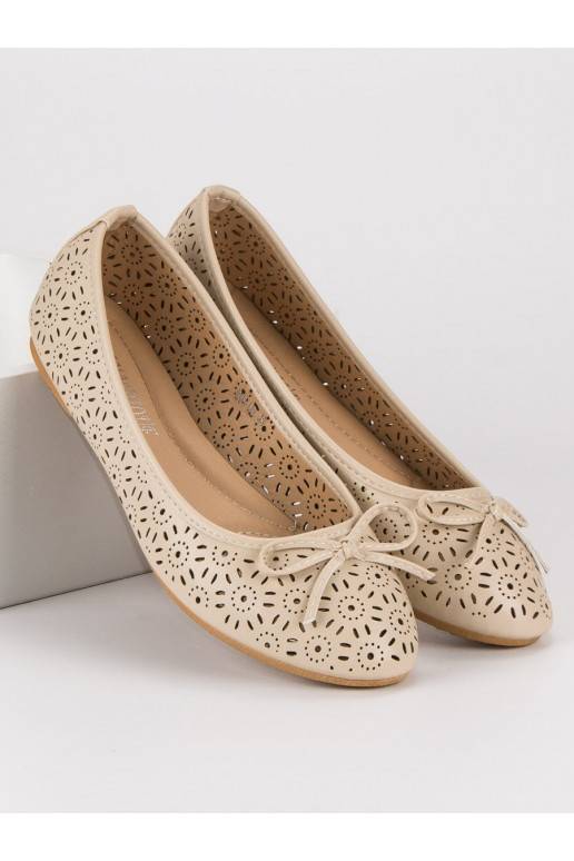 Béžové balerínky Diamantique Sun Ornaments 9988-139BE  - 2