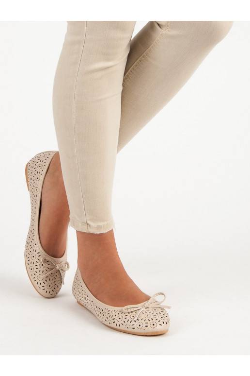Béžové balerínky Diamantique Sun Ornaments 9988-139BE  - 3