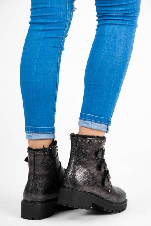 Štýlové zateplené čižmy od Betler s prackami JT39-2BR  - 3 Štýlové zateplené čižmy od Betler s prackami JT39-2BR  - 3