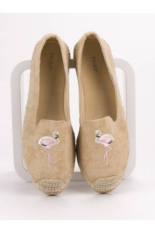 espadrilky s plameniakmi VICES 1202-14BE  - 2