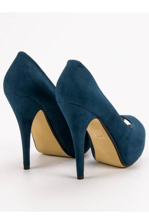 semišové topánky s otvorenou špičkou C6143MA  - 5 semišové topánky s otvorenou špičkou C6143MA  - 5