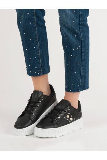 Čierne topánky na platforme  - 1