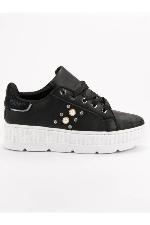 Čierne topánky na platforme  - 2 Čierne topánky na platforme  - 2