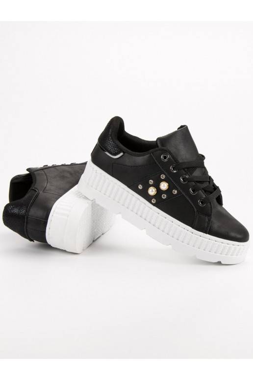 Čierne topánky na platforme  - 4 Čierne topánky na platforme  - 4