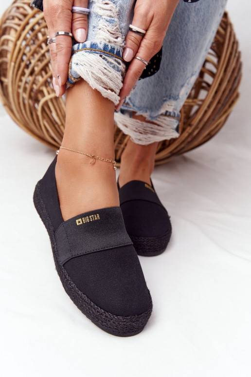 Čierne espadrilky Čierne espadrilky