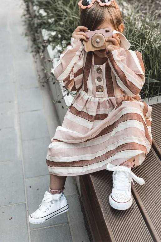 Detské tenisky s podrážkou v bielej... Detské tenisky s podrážkou v bielej...