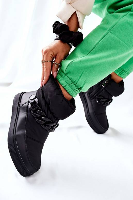 Teplé snehule v čiernej farbe Kharich Teplé snehule v čiernej farbe Kharich